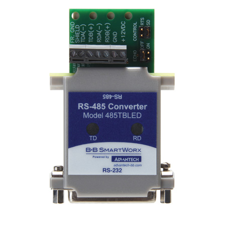 Serial Converter, RS-232 DB25 F to RS-485 TB